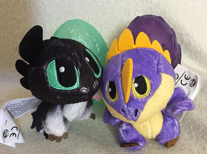 Version 2 How to Train Your Dragon Toothless 3" Plush Blue Egg