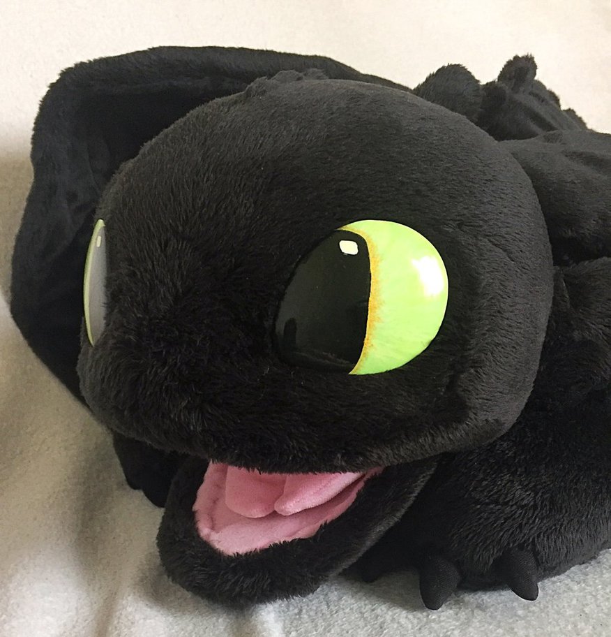 large toothless dragon plush